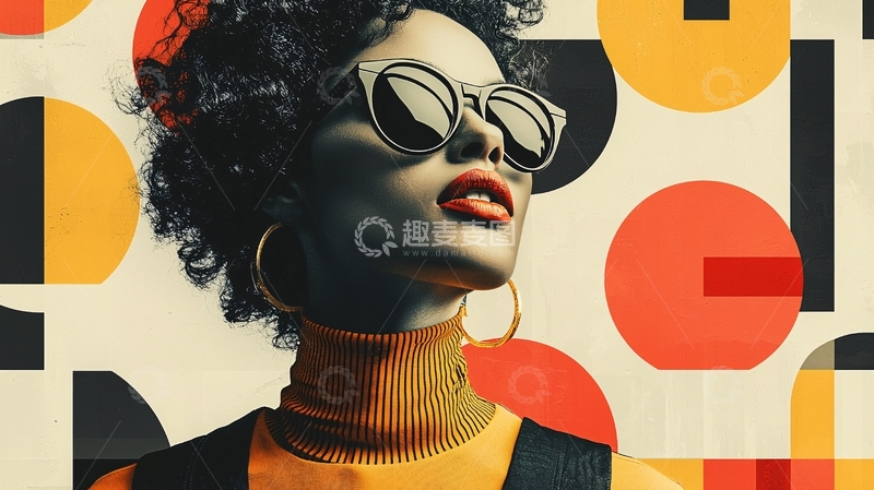 高清大图下载【趣麦麦图】时尚黑人女性