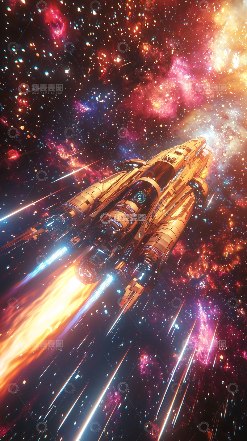 高清大图下载【趣麦麦图】宇宙飞船星际穿越