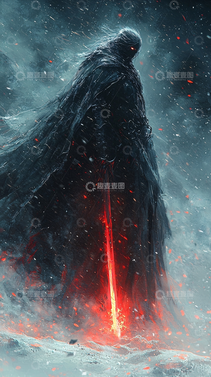 高清大图下载【趣麦麦图】黑暗武士