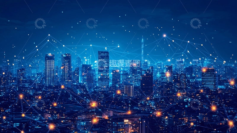高清大图下载【趣麦麦图】夜景城市