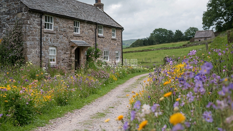 高清大图下载【趣麦麦图】乡村石屋