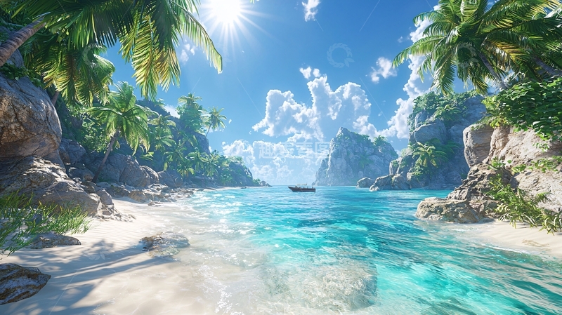 高清大图下载【趣麦麦图】热带海滩天堂美景