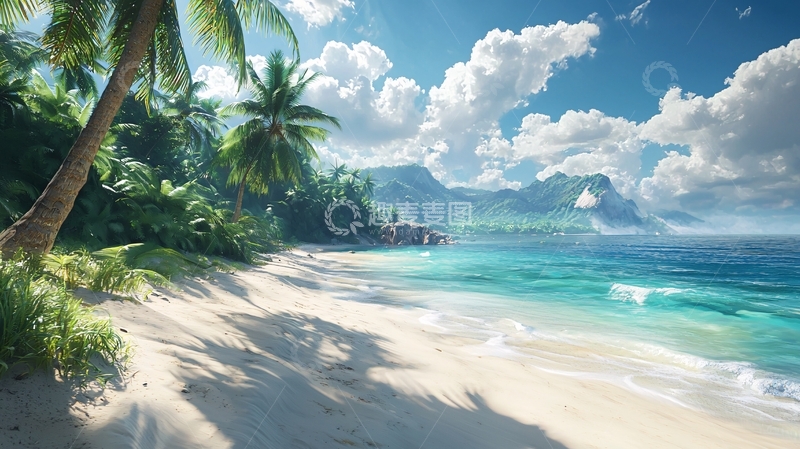 高清大图下载【趣麦麦图】热带海滩风景