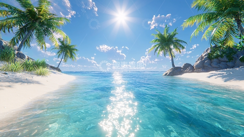 高清大图下载【趣麦麦图】热带海滩风景