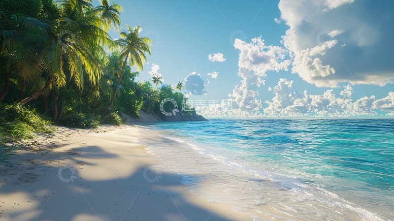高清大图下载【趣麦麦图】热带海滩风景图