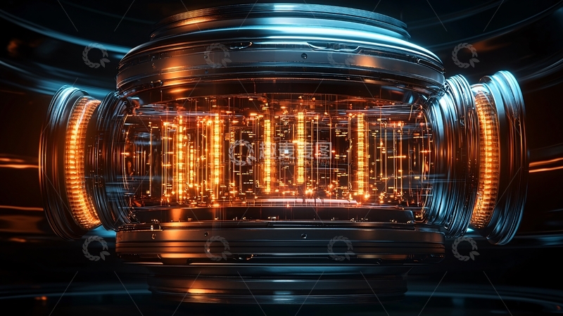 高清大图下载【趣麦麦图】科幻金属球体内部构造