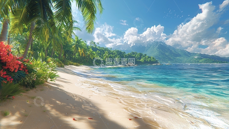 高清大图下载【趣麦麦图】热带海滩风光