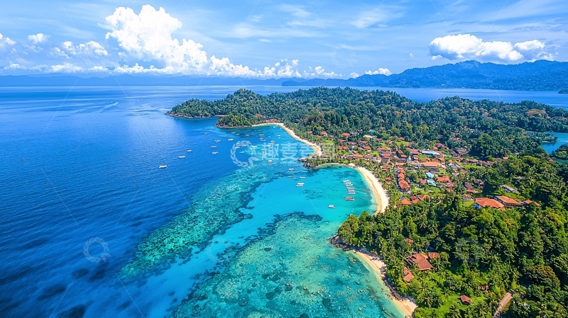 高清大图下载【趣麦麦图】热带岛屿海滩风光