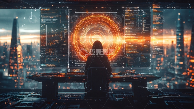 高清大图下载【趣麦麦图】未来都市夜景375