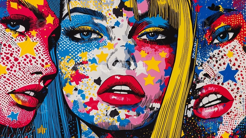 高清大图下载【趣麦麦图】彩色肖像画