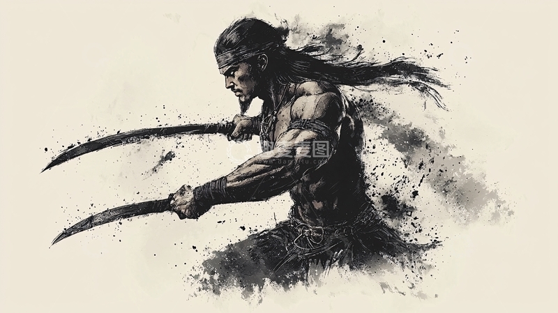 高清大图下载【趣麦麦图】武士