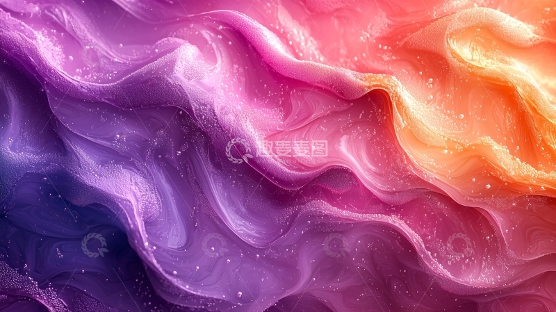 高清大图下载【趣麦麦图】彩色流体纹理