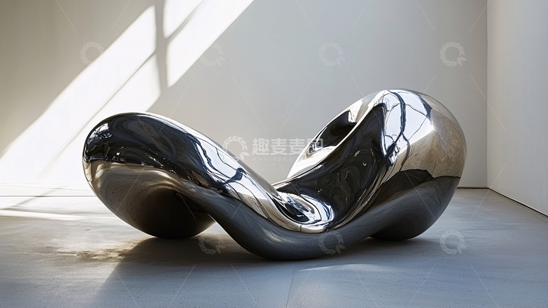 高清大图下载【趣麦麦图】光滑金属雕塑
