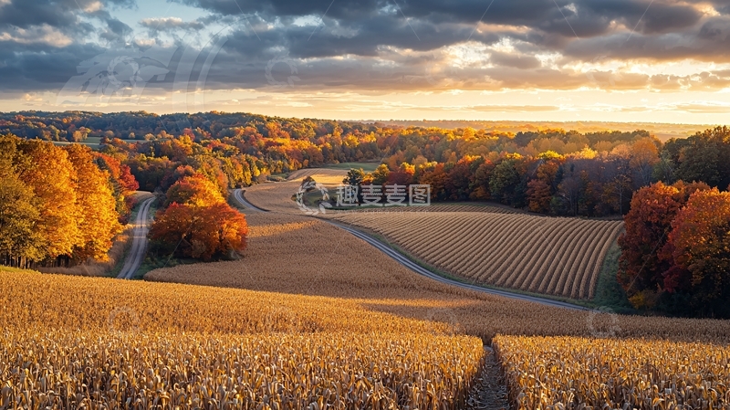 高清大图下载【趣麦麦图】秋日田园风光74