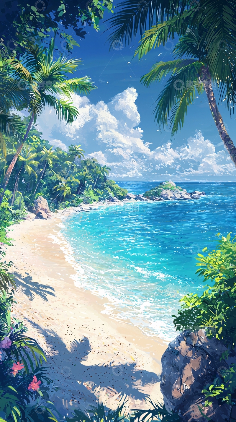 高清大图下载【趣麦麦图】热带海滩风景