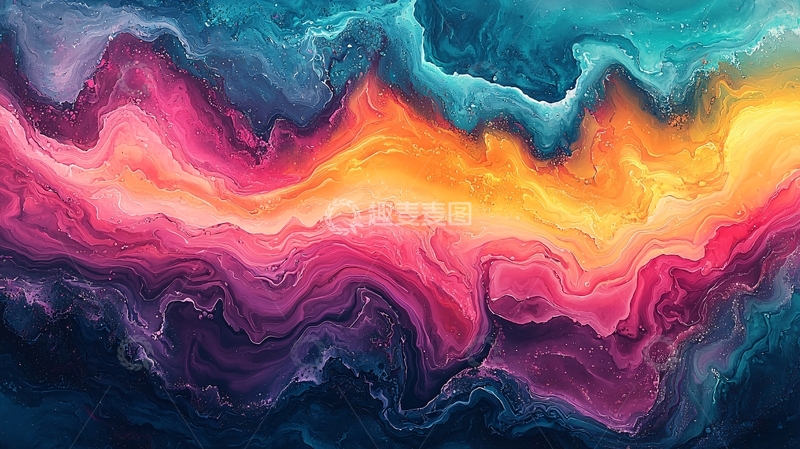 高清大图下载【趣麦麦图】抽象彩色纹理