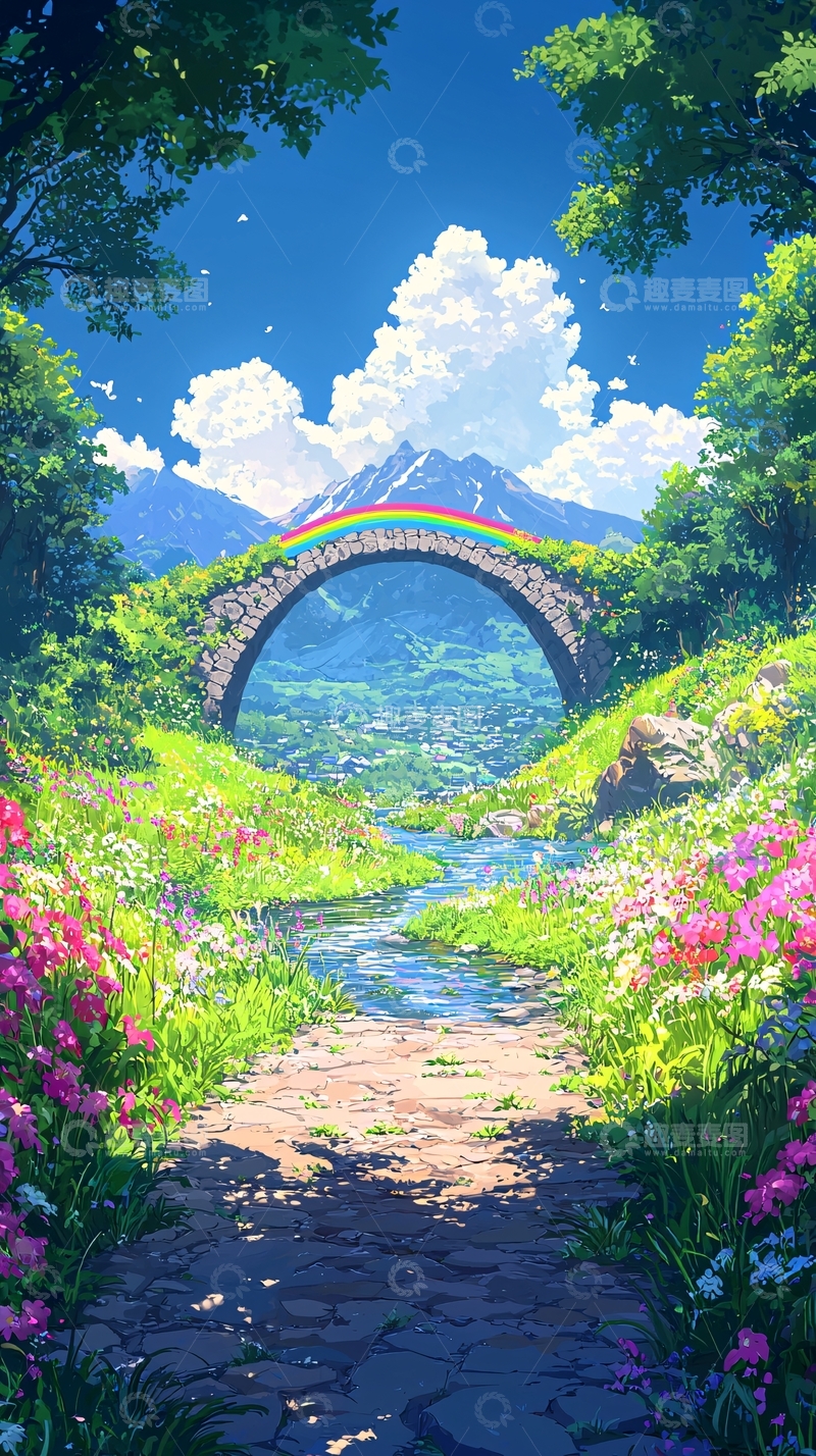 高清大图下载【趣麦麦图】彩虹桥