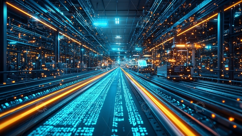 高清大图下载【趣麦麦图】未来科技感数据通道