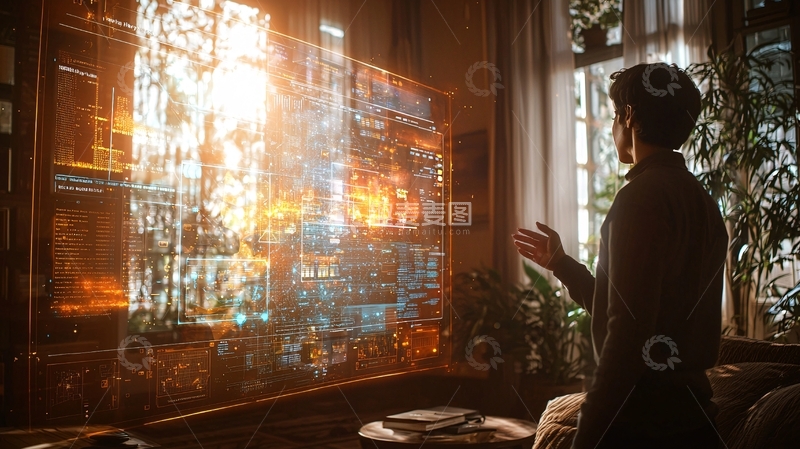 高清大图下载【趣麦麦图】未来科技感房间