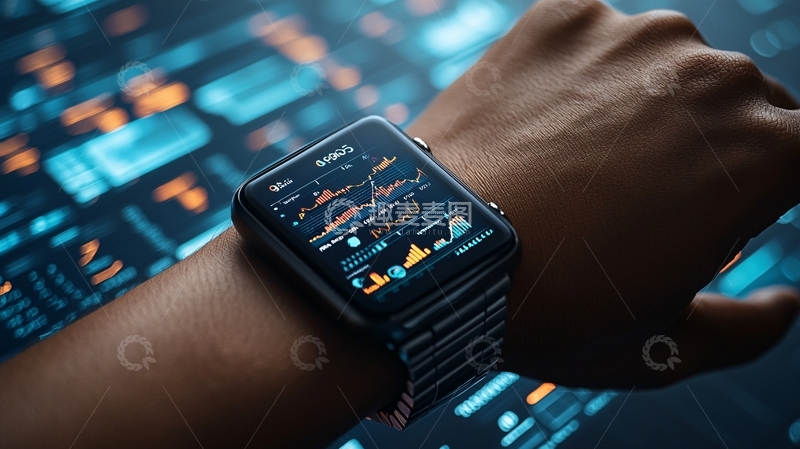 高清大图下载【趣麦麦图】智能手表数据图表