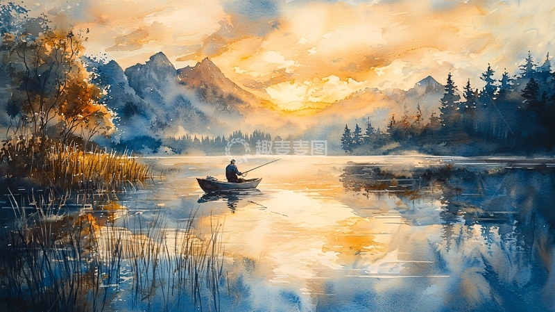 高清大图下载【趣麦麦图】夕阳西下