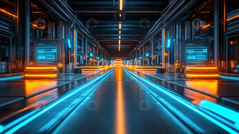 高清大图下载【趣麦麦图】未来科技感通道