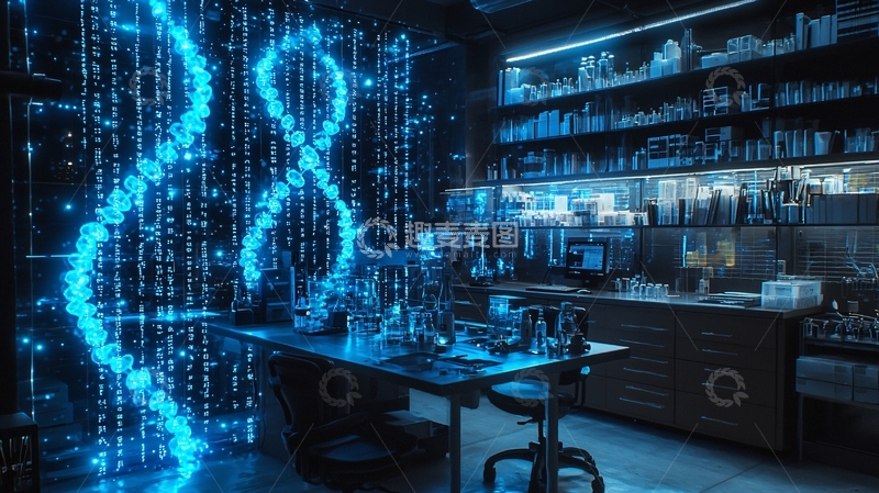 高清大图下载【趣麦麦图】基因实验室