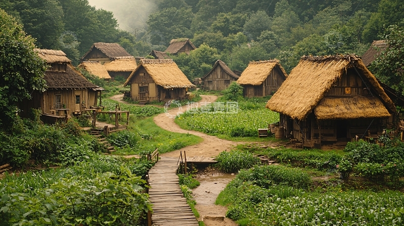 高清大图下载【趣麦麦图】山村田园风光21