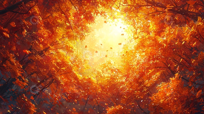 高清大图下载【趣麦麦图】秋叶