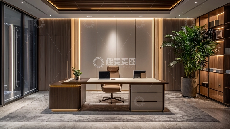 高清大图下载【趣麦麦图】高端大气现代化办公室