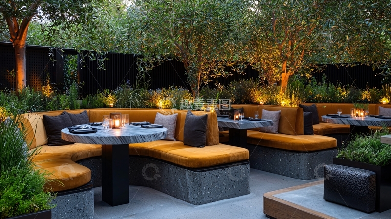高清大图下载【趣麦麦图】户外用餐区