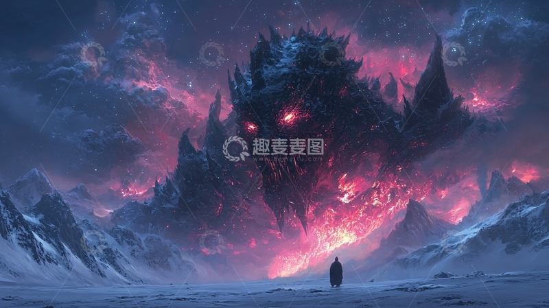 高清大图下载【趣麦麦图】冰霜巨兽