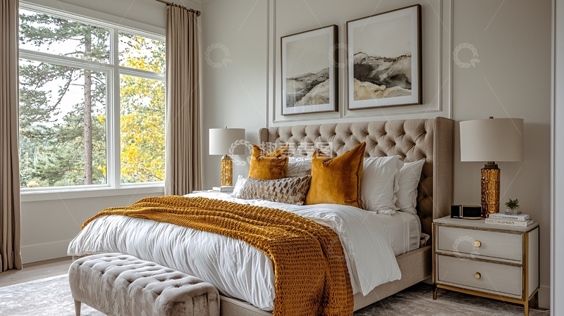 高清大图下载【趣麦麦图】高级灰色卧室