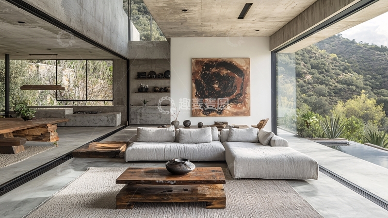 高清大图下载【趣麦麦图】现代简约客厅
