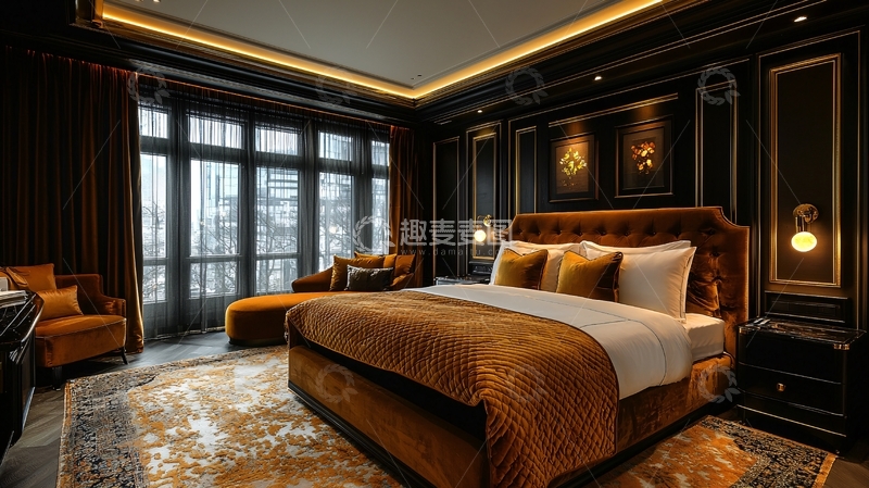 高清大图下载【趣麦麦图】奢华酒店卧室