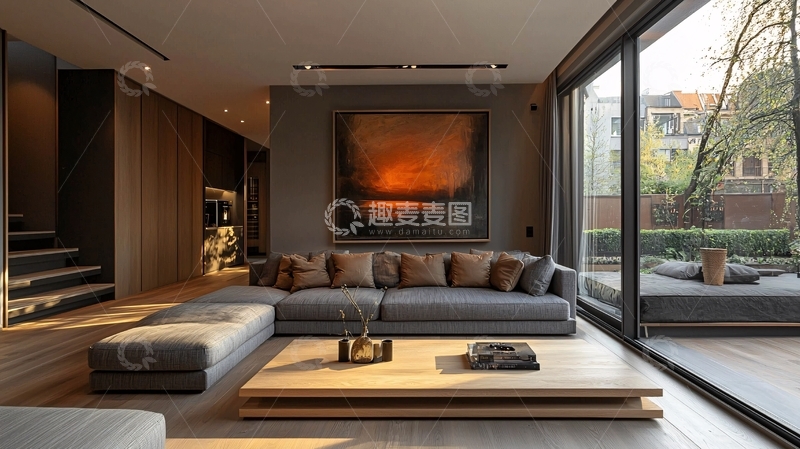 高清大图下载【趣麦麦图】现代简约客厅设计