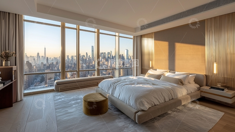 高清大图下载【趣麦麦图】现代简约卧室景观