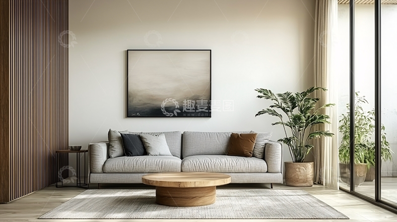高清大图下载【趣麦麦图】现代简约客厅