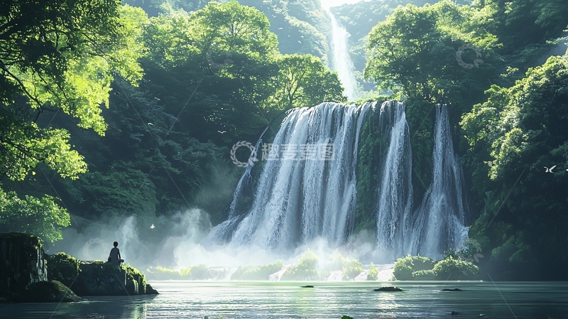 高清大图下载【趣麦麦图】瀑布75