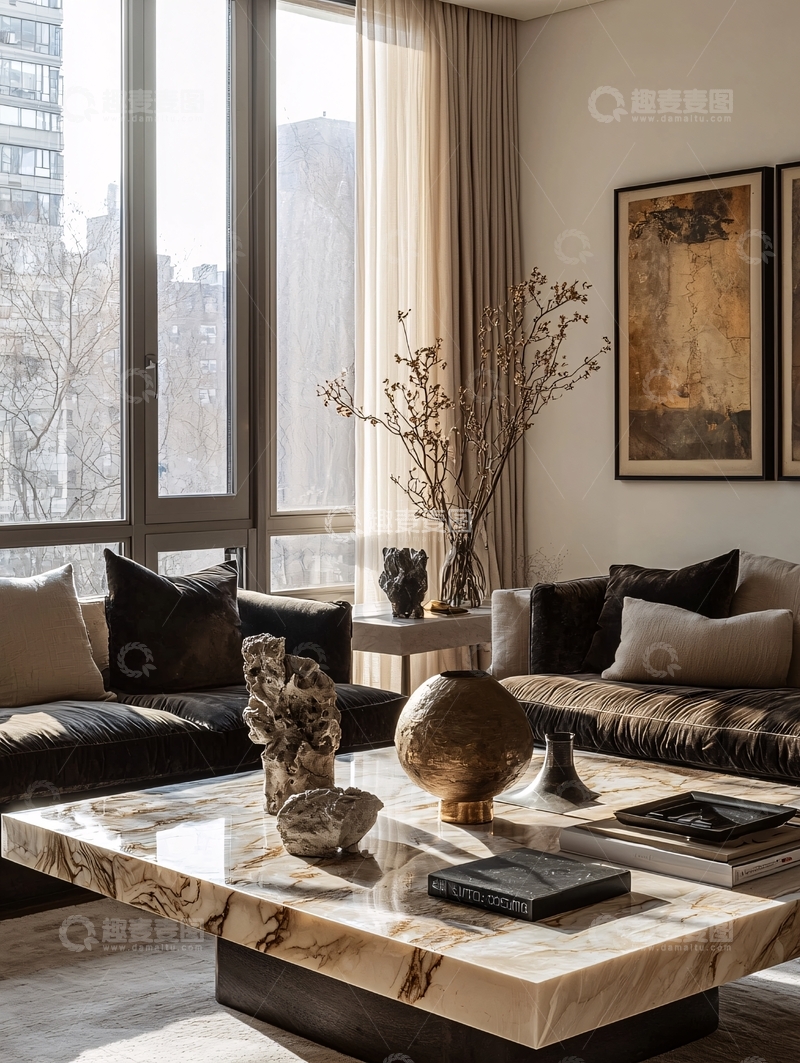 高清大图下载【趣麦麦图】现代简约客厅设计