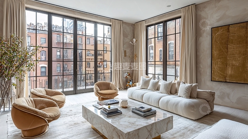 高清大图下载【趣麦麦图】豪华现代客厅