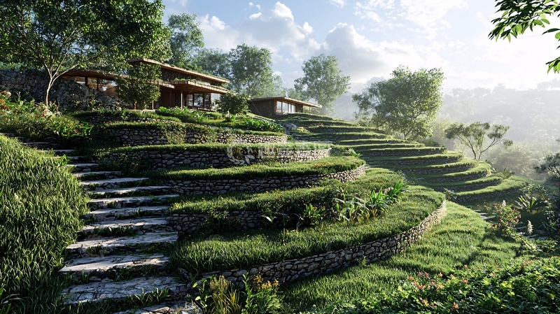 高清大图下载【趣麦麦图】山坡别墅