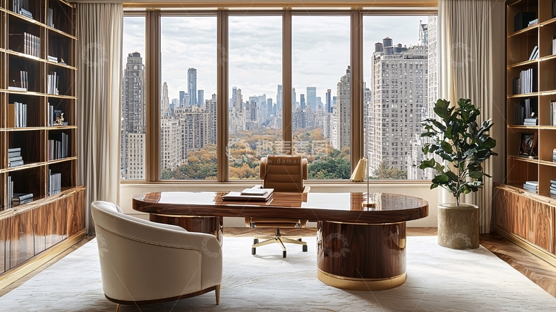 高清大图下载【趣麦麦图】纽约中央公园景观书房