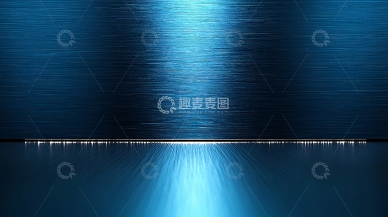 高清大图下载【趣麦麦图】蓝色金属质感背景