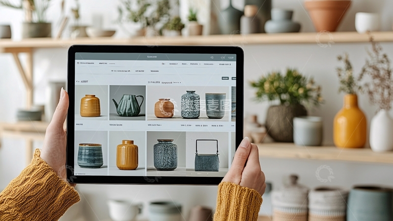 高清大图下载【趣麦麦图】平板电脑在线购物陶瓷