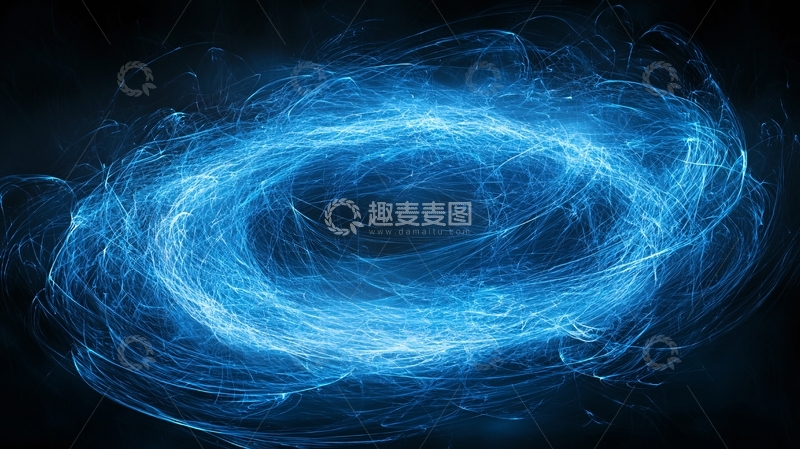 高清大图下载【趣麦麦图】蓝色能量环