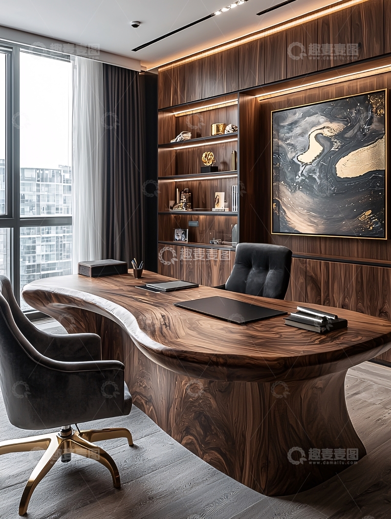 高清大图下载【趣麦麦图】高端大气现代简约办公桌