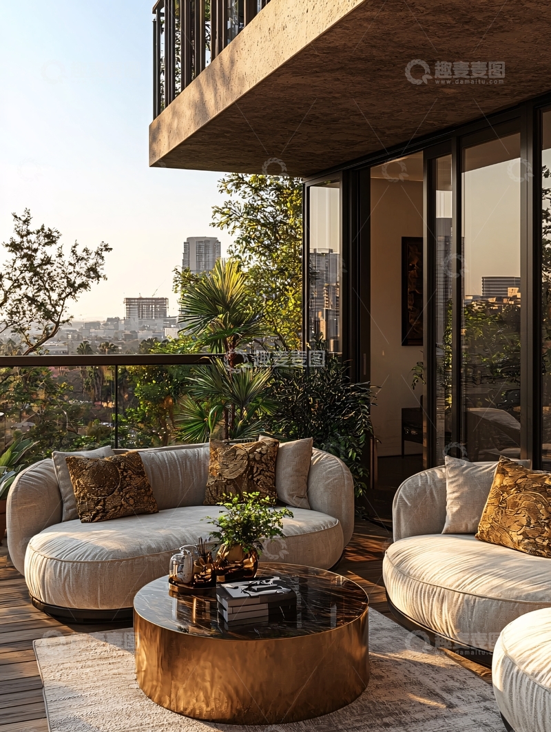 高清大图下载【趣麦麦图】现代简约阳台设计