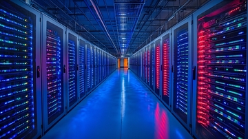 数据中心机房内部