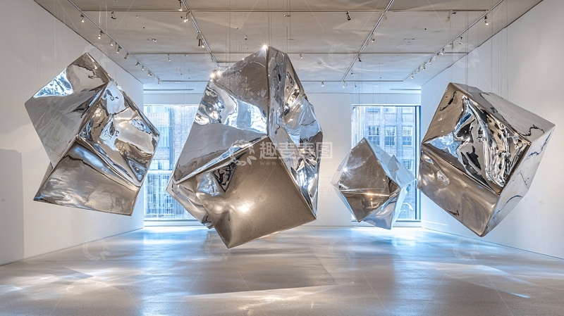 高清大图下载【趣麦麦图】现代金属雕塑